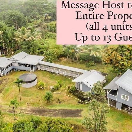 Monstera Bungalow, Spacious, King Bed, Big Kitchen Keaau Exteriör bild